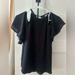 NWT Naked Zebra Exposed Shoulder Blouse